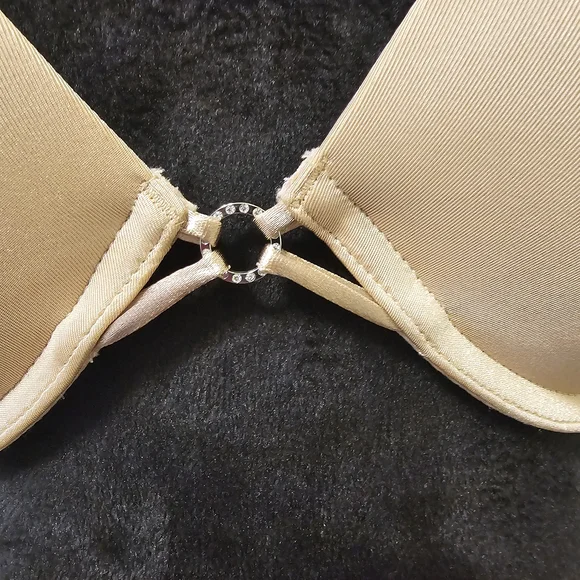 La SENZA Hello Sugar Push Up Bra Double-Strap Underwire Plunge Bra Nude Sz 34C - Picture 4 of 12